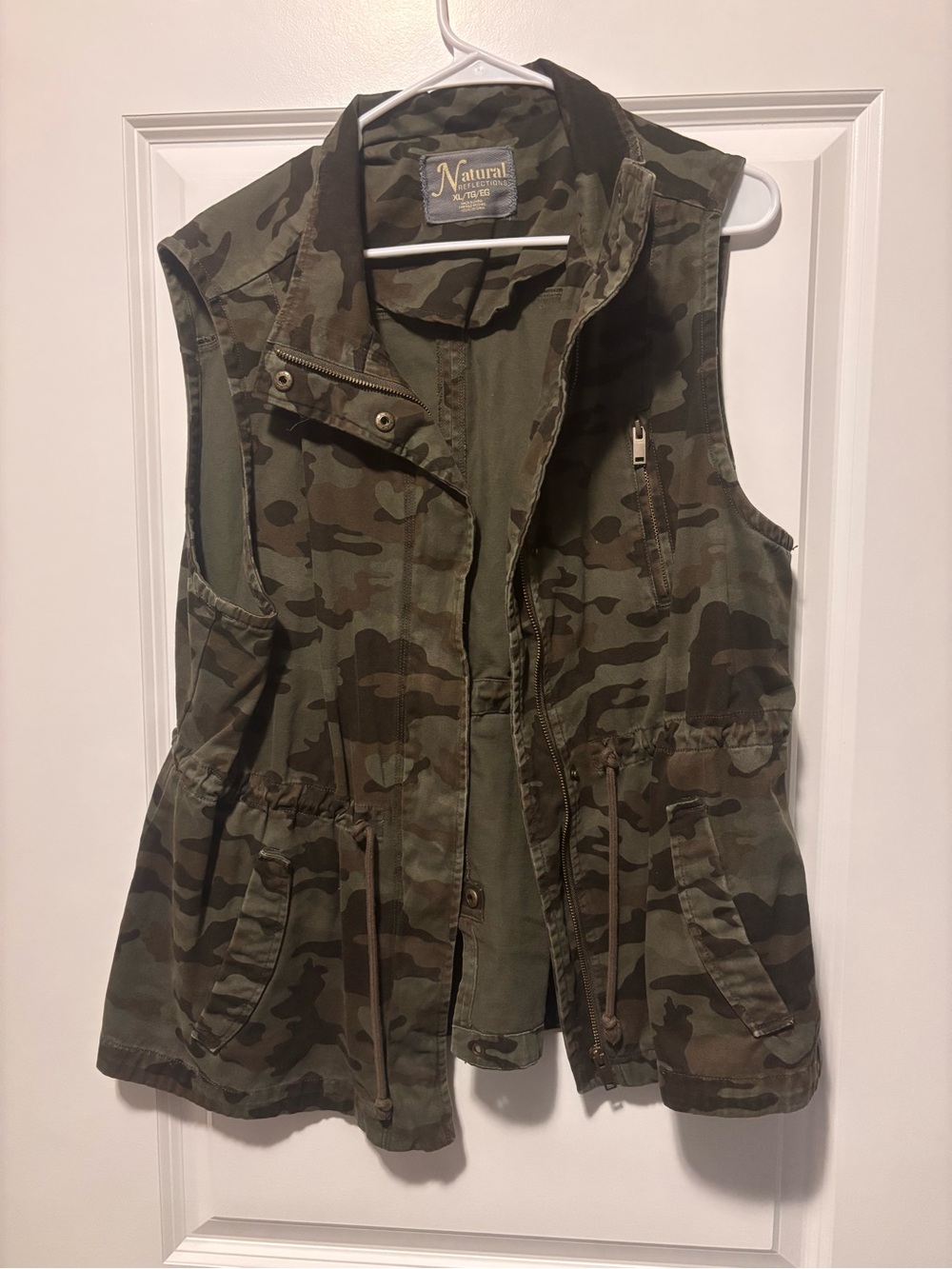 Natural Reflections Camo Vest - Olive and Brown